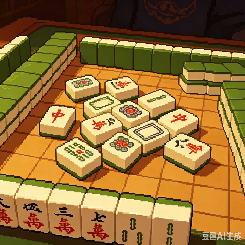 high resolution mahjong tiles print